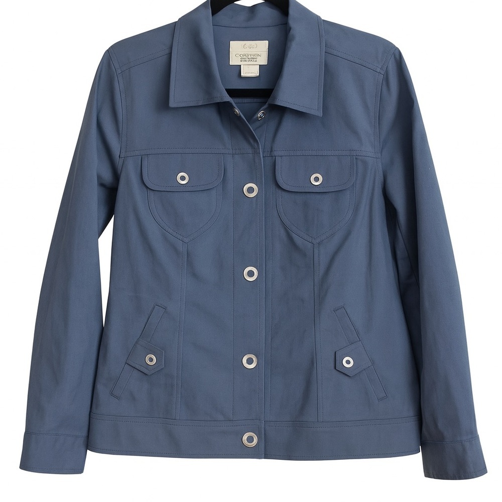 ✨ Christopher & Banks Stretch Snap-Front Jacket – Size Small ✨